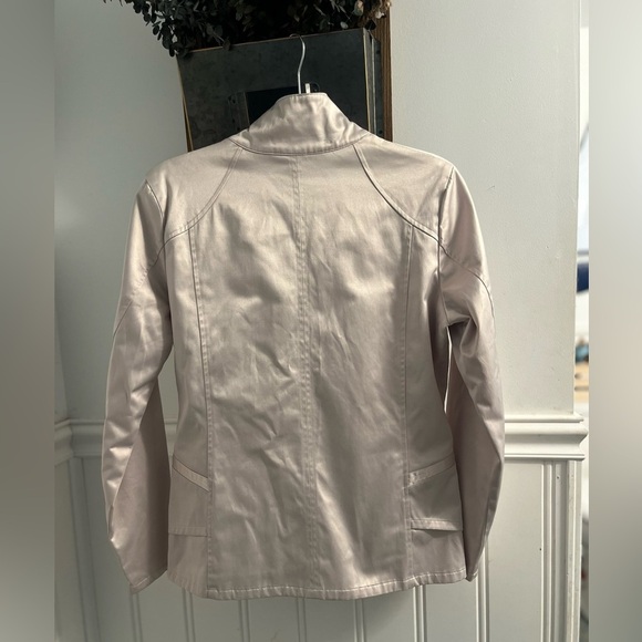 Tail silver rose zip up jacket Athleisure sleek indie boho core - Picture 2 of 3
